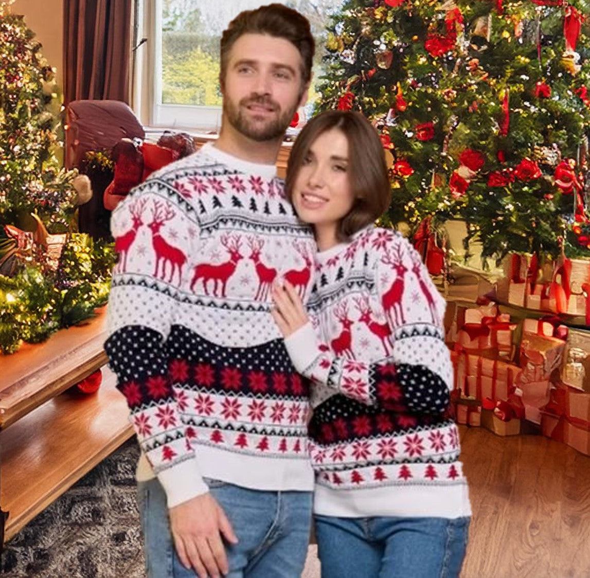 Jumpers Knitwear Matching Christmas Jumper Matching Outfits Ugly