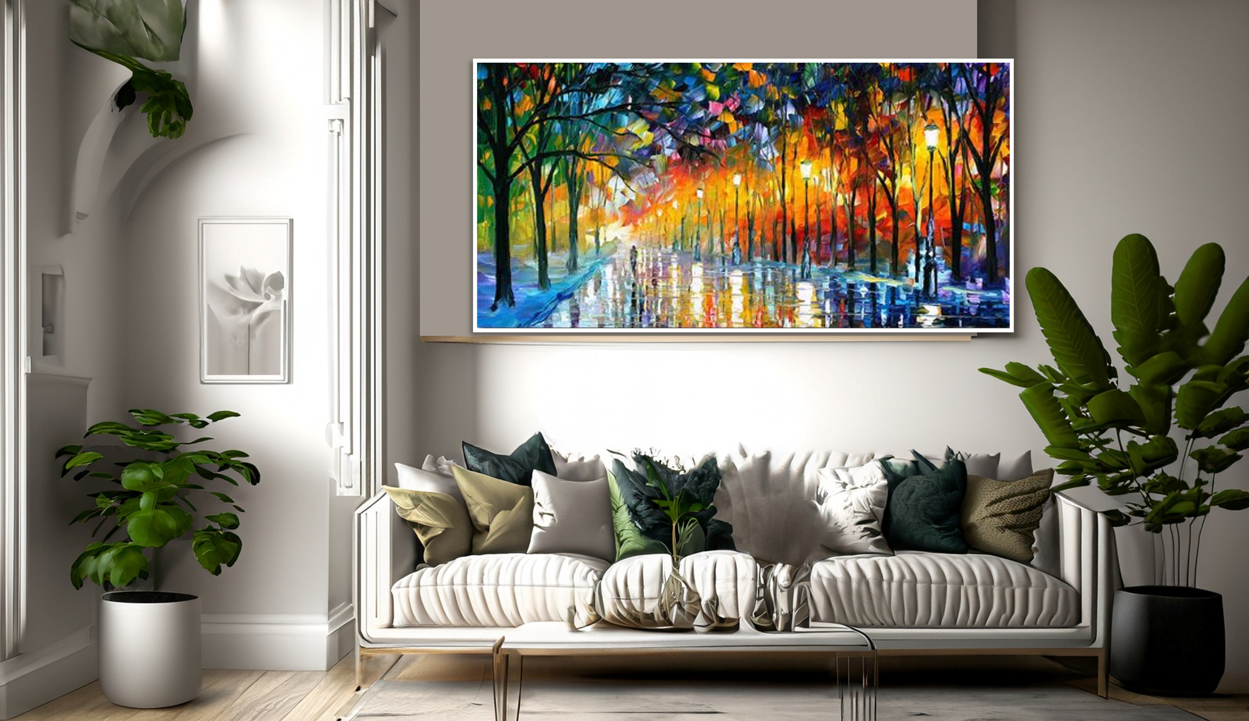 oil-painting-home-decor-canvas-wall-art-canvas-street-rainy-evening-wickedyo