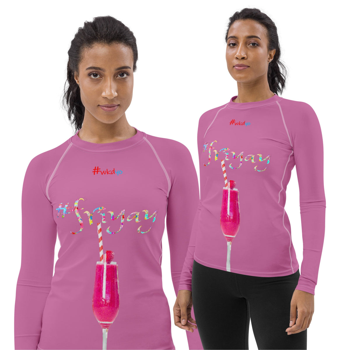 Sporty Women's Rashguard. Long Sleeved Gym Top. Activewear Top. Ripple –  WickedYo