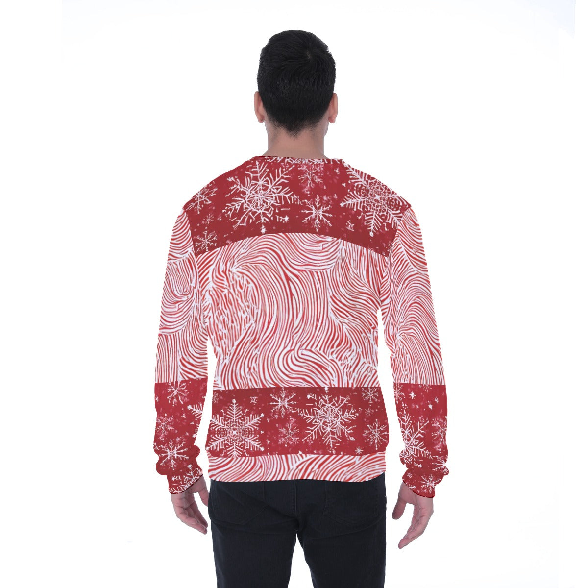 Men's Heavy Fleece Christmas Sweatshirt. Christmas Sweater for the Office Holiday Party. WickedYo.