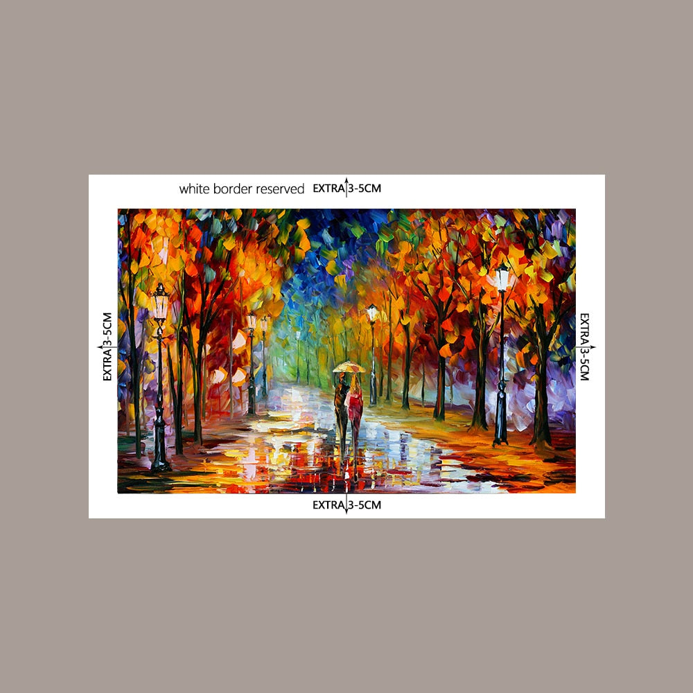 Oil Painting Wall Art Canvas. Living Room Home Decor Art. Modern Street Art Wall Decor. WickedYo.