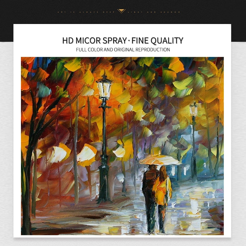 Oil Painting Wall Art Canvas. Living Room Home Decor Art. Modern Street Art Wall Decor. WickedYo.