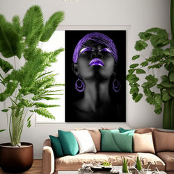 african-woman-wall-canvas-beads-living-room-art-stunningwall-art-wickedyo1violet3