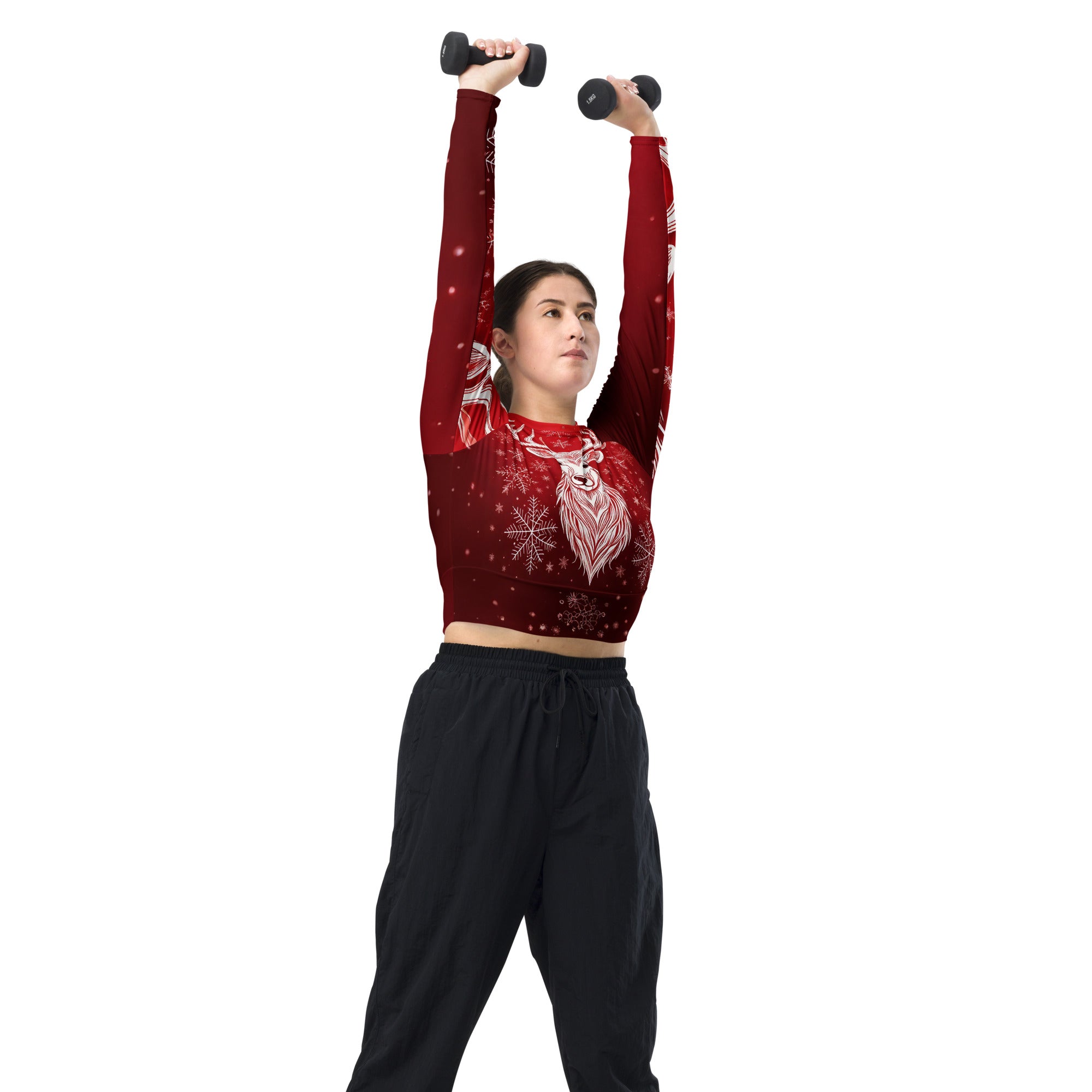christmas-cropped-top-deep-red-party-top-reindeer-snowflakes-design-pullover-party-sweater-top-wickedyo_7