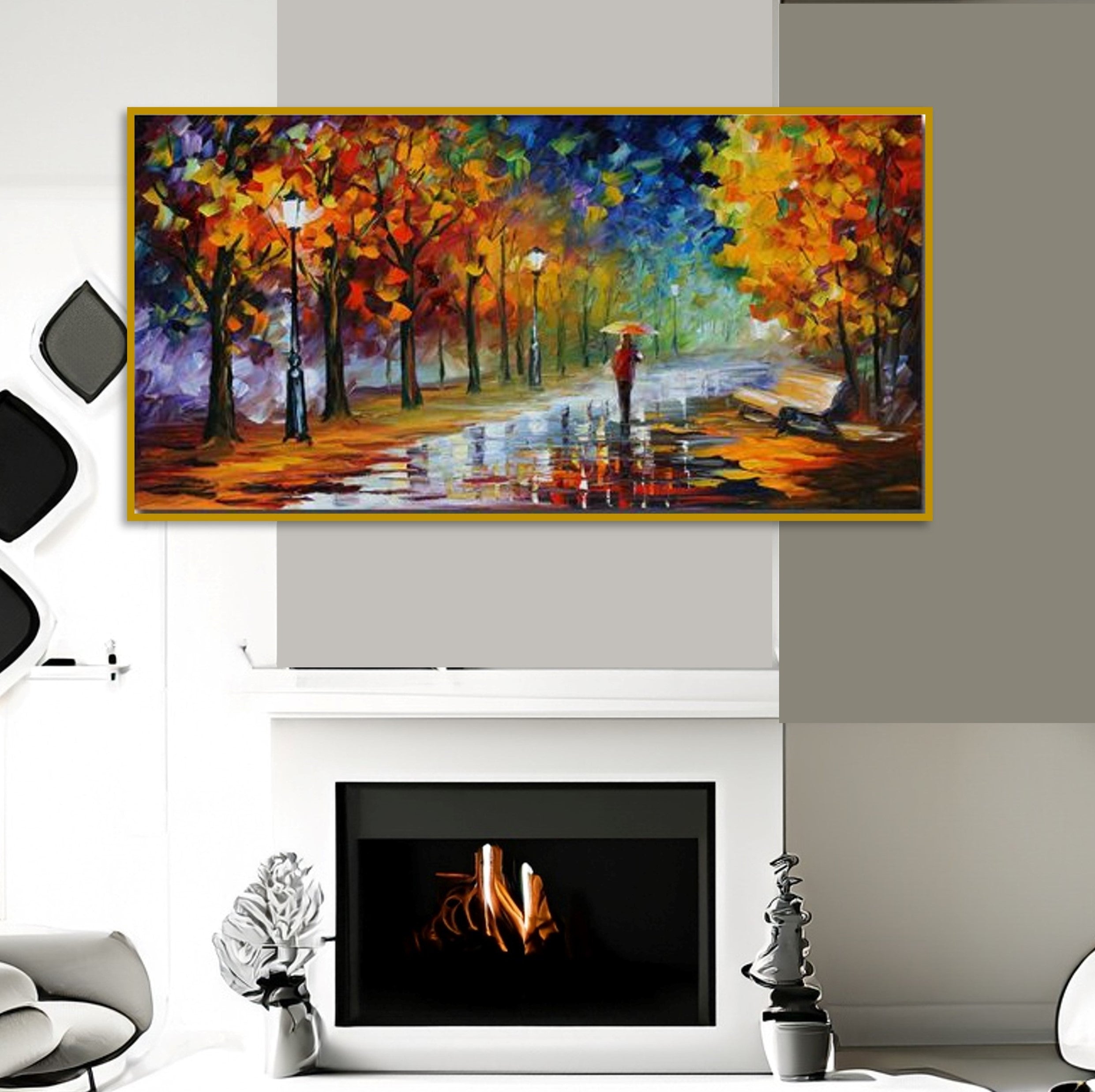 bedroom-oil-painting-home-decor-canvas-wall-art-canvas-street-rainy-evening-wickedyo1264 2