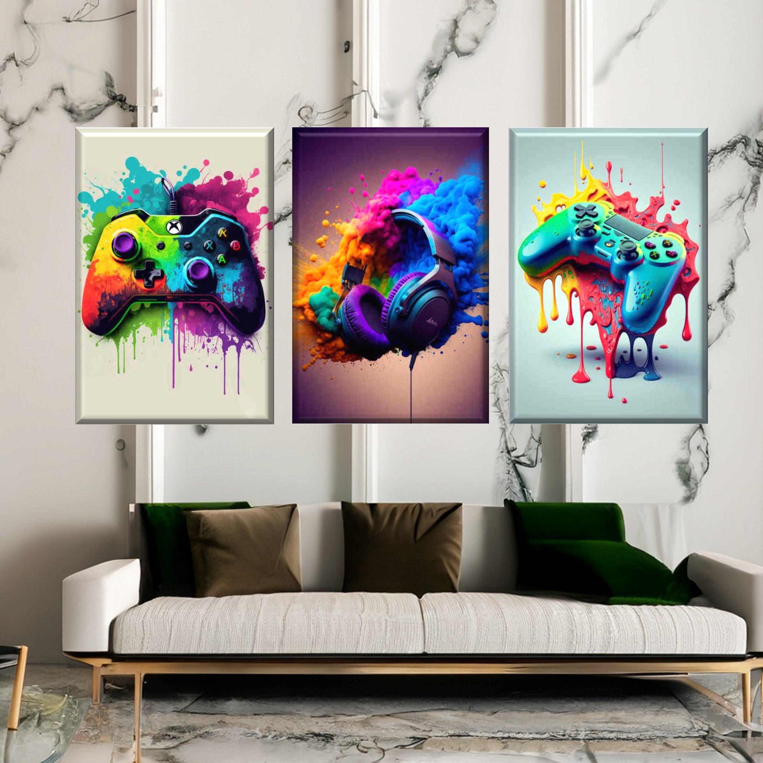 Modern Photo Painting Wall Art Canvas. Nordic Aesthetic Picture Canvas. Home Decor Inspiration. Stylish , Contemporary Decor. WickedYo.