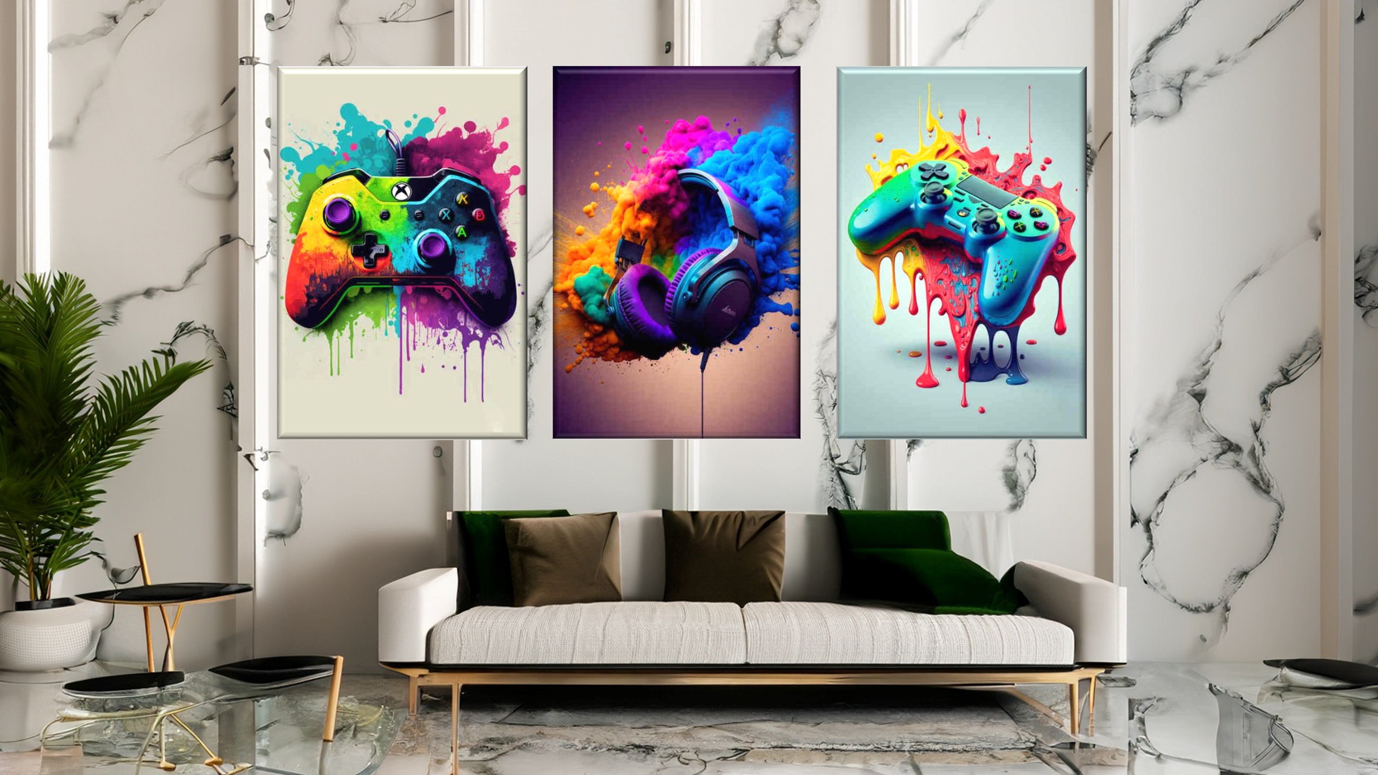 Modern Photo Painting Wall Art Canvas. Nordic Aesthetic Picture Canvas. Home Decor Inspiration. Stylish , Contemporary Decor. WickedYo.