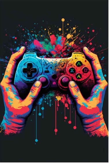 Gaming Wall Art Canvas. Room Decor- Modern Photo Art. Lounge or Bar Wall Art Canvas. WickedYo.