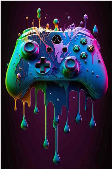 Gaming Wall Art Canvas. Room Decor- Modern Photo Art. Lounge or Bar Wall Art Canvas. WickedYo.