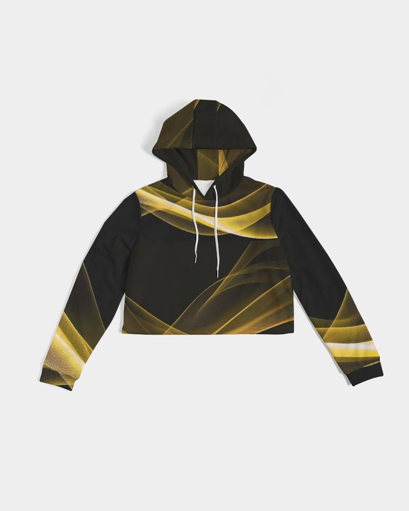 Dusty Black Cropped Hoodie for Girls. Mustard Gym Top. Streetstyle, Party Hoodie. WickedYo.