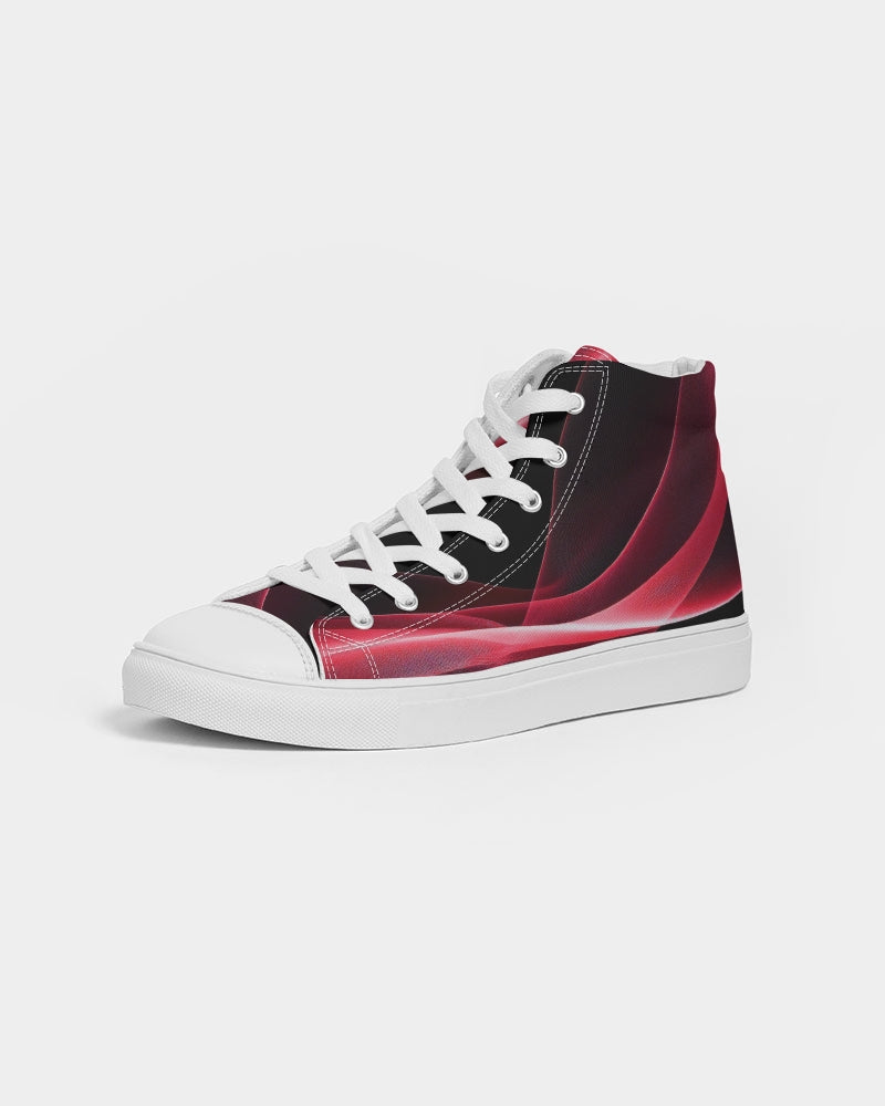 Printed Sneakers for Girls. Hi-Tops Fashion Sneakers. Reddish Black Canvas Shoes. WickedYo. 8.5 / Reddish Black