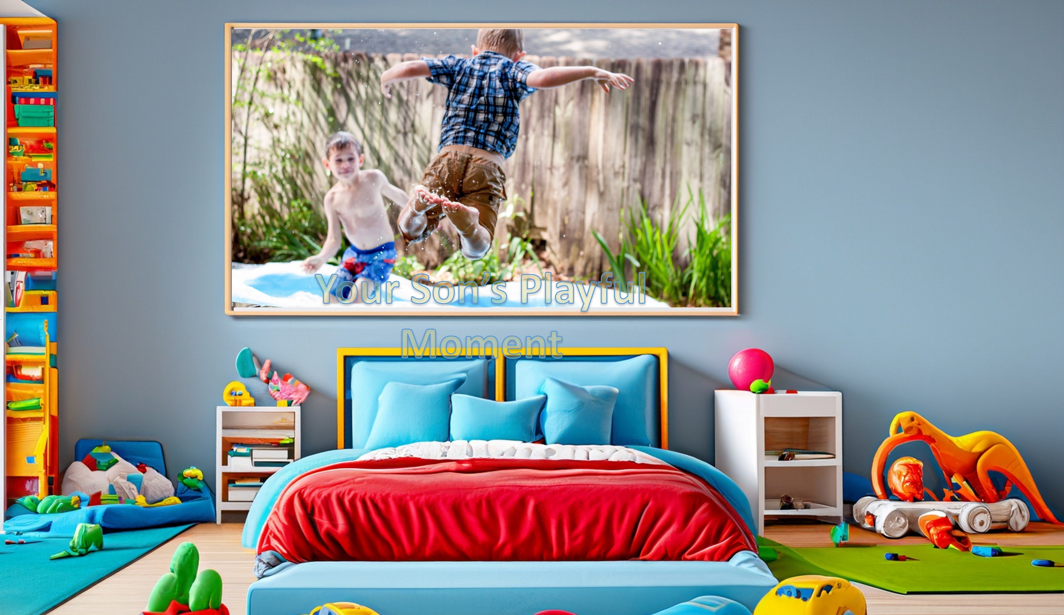 kids-room-wall-decor-fun-family-photo-portrait-canvas-painting-wall-art-wickedy1