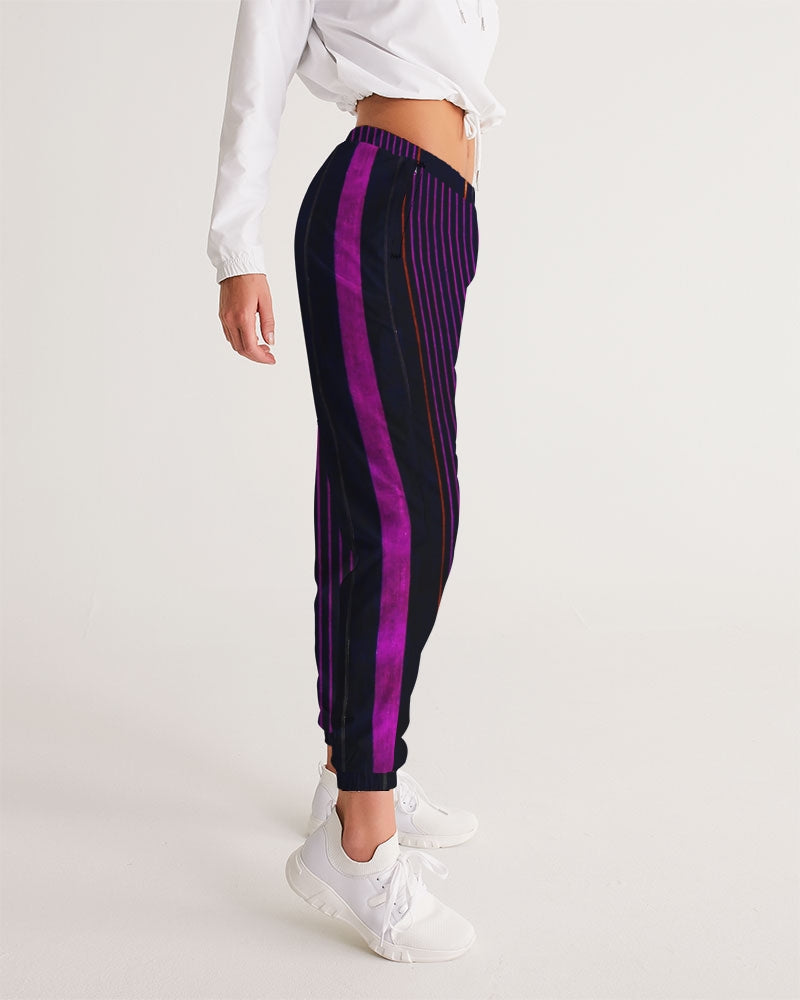 Black Track Pants for Women. Jogger Pants or Yoga Pants. Streetwear. Activewear. Peppermint by WickedYo.