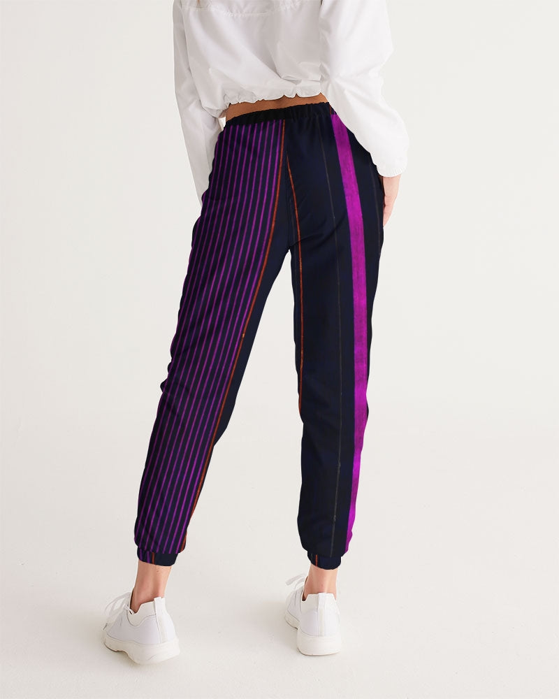 track-pants-women-black-purple-running-pants-gym-pants-peppermint-wickedyo 3