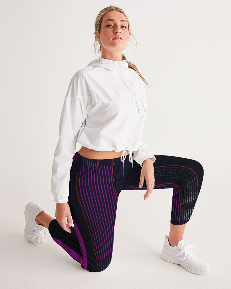 track-pants-women-black-purple-running-pants-gym-pants-peppermint-wickedyo 4
