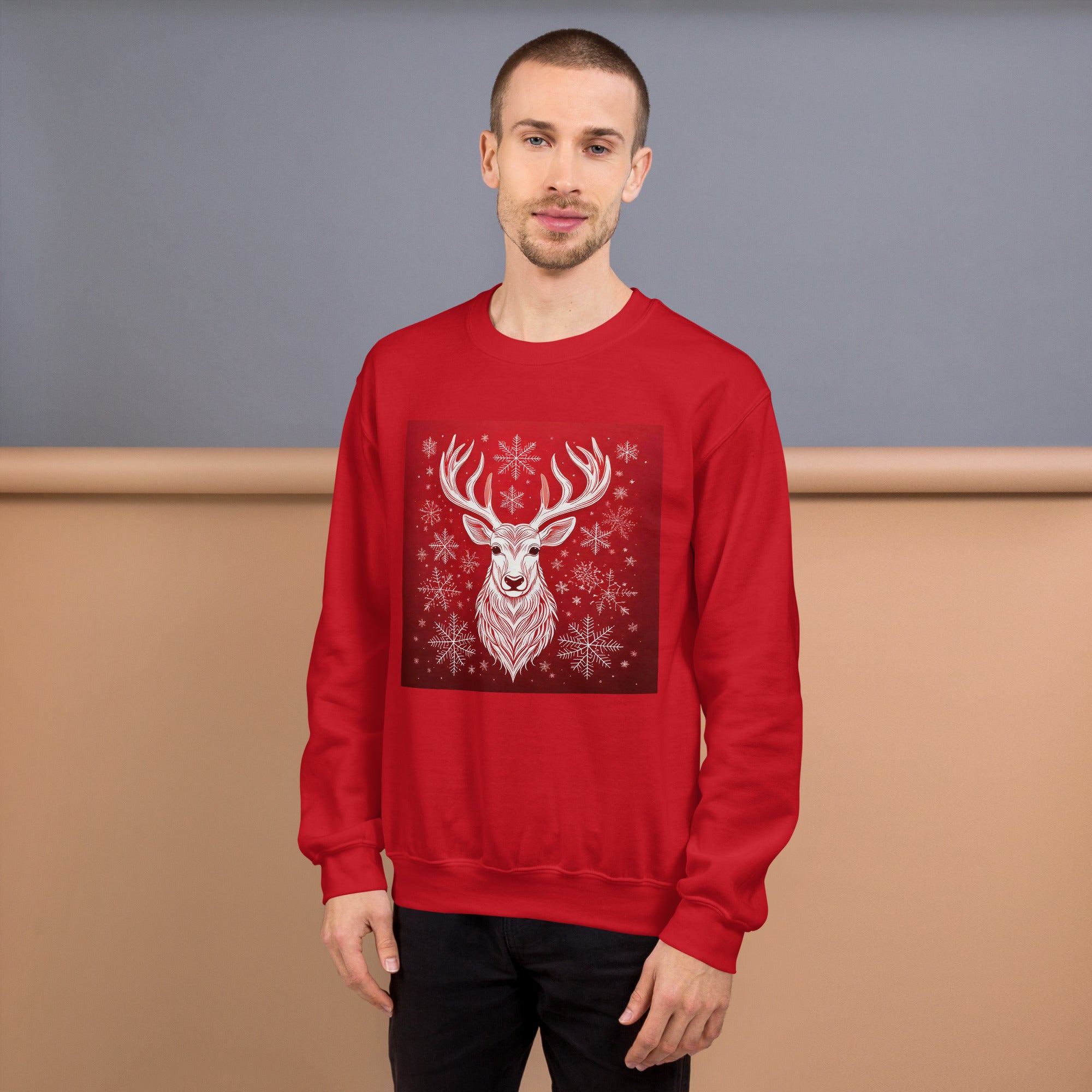 Unisex Christmas Party Sweatshirt. Christmas Sweater Alternative. Red or White Pullover. WickedYo.