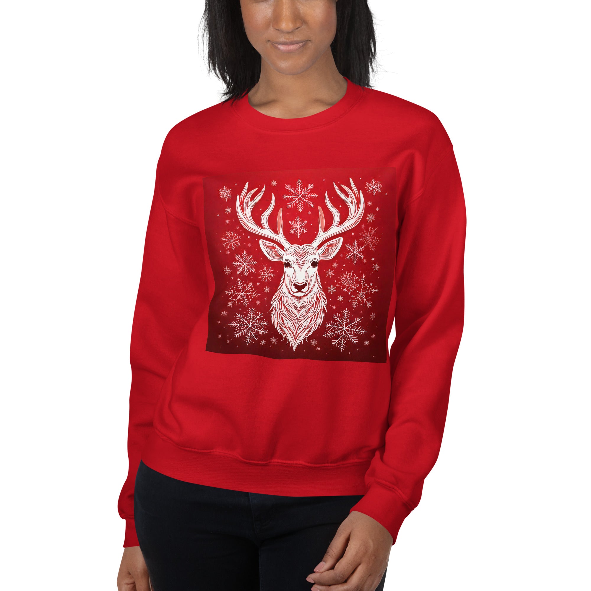 Unisex Christmas Party Sweatshirt. Christmas Sweater Alternative. Red or White Pullover. WickedYo.