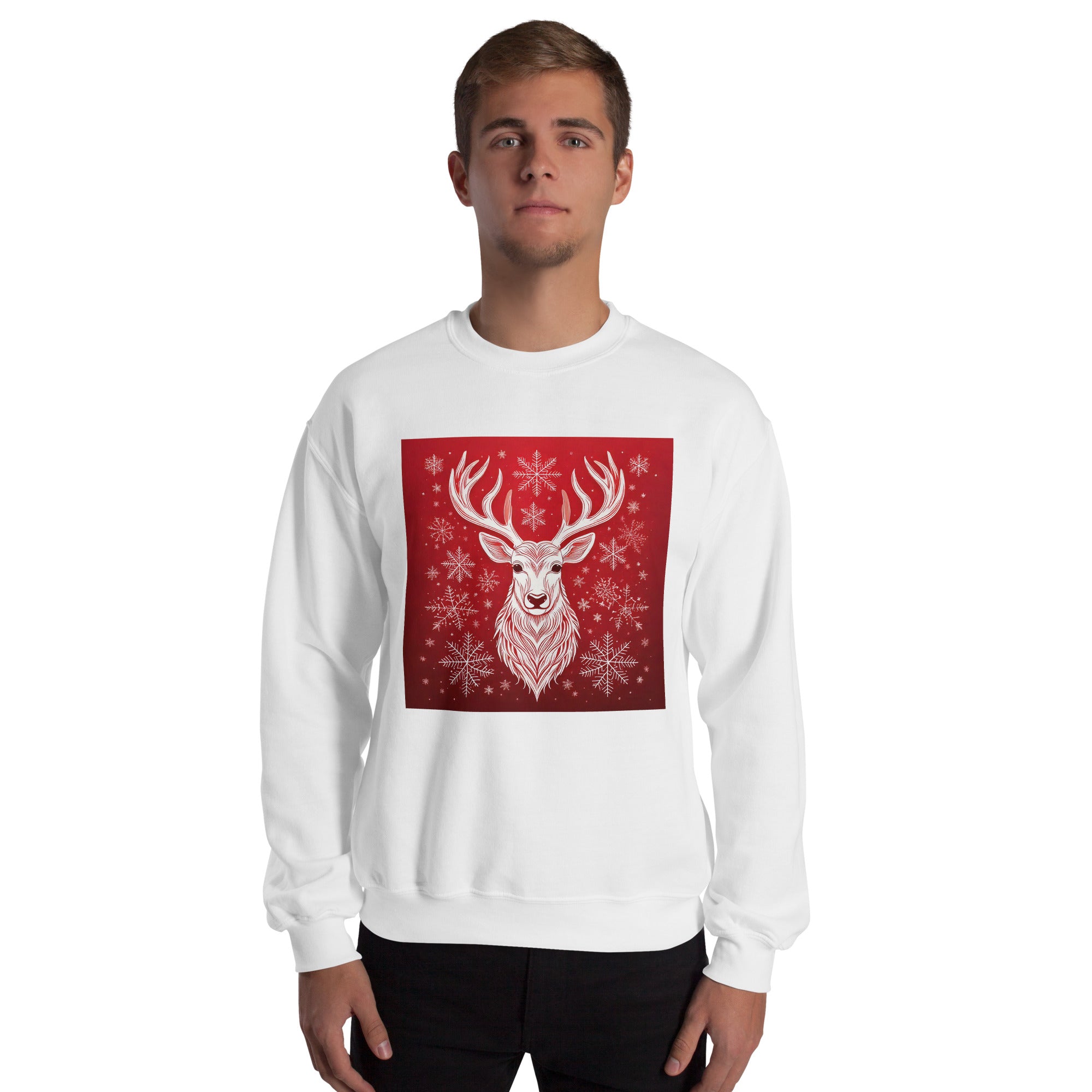 Unisex Christmas Party Sweatshirt. Christmas Sweater Alternative. Red or White Pullover. WickedYo.