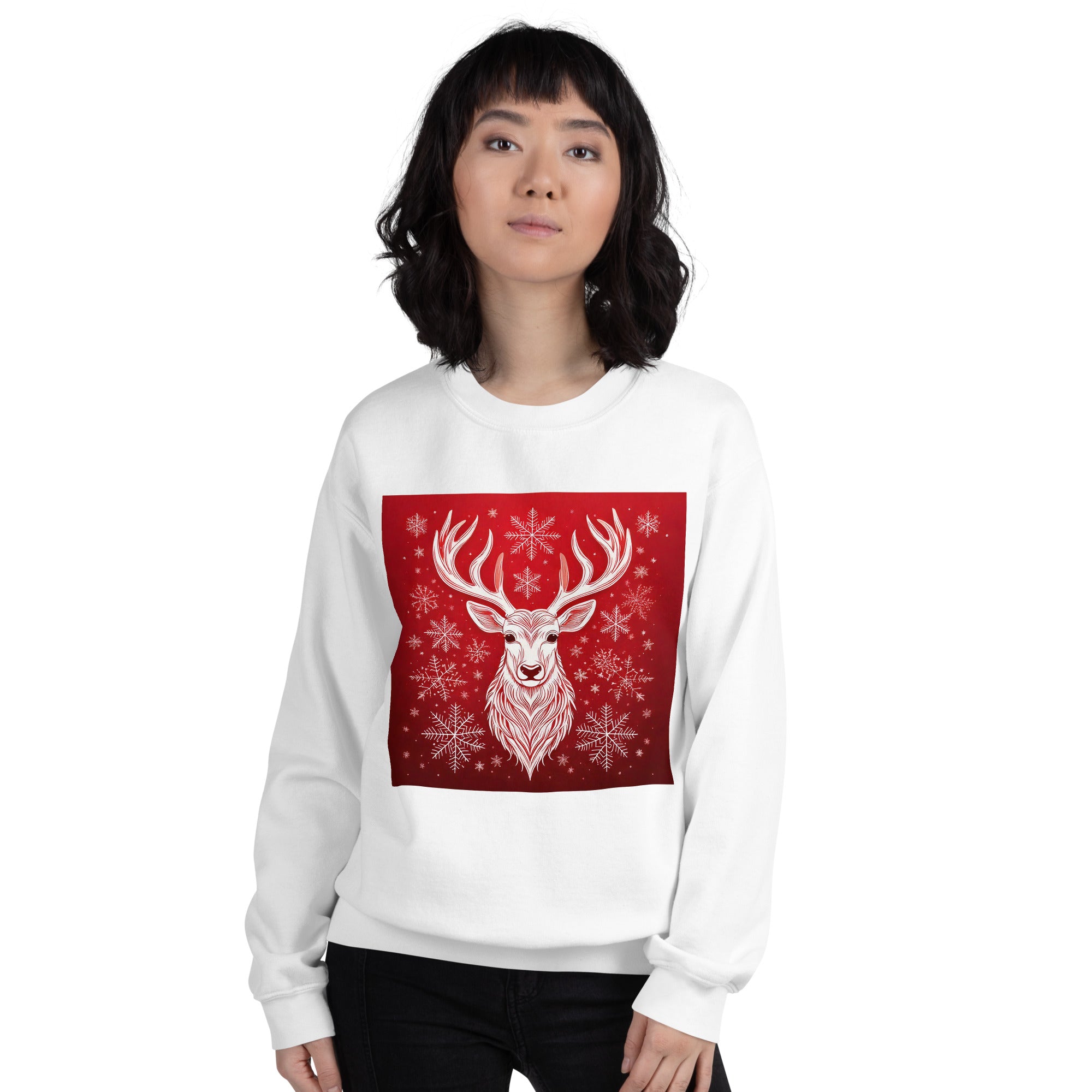 Unisex Christmas Party Sweatshirt. Christmas Sweater Alternative. Red or White Pullover. WickedYo.