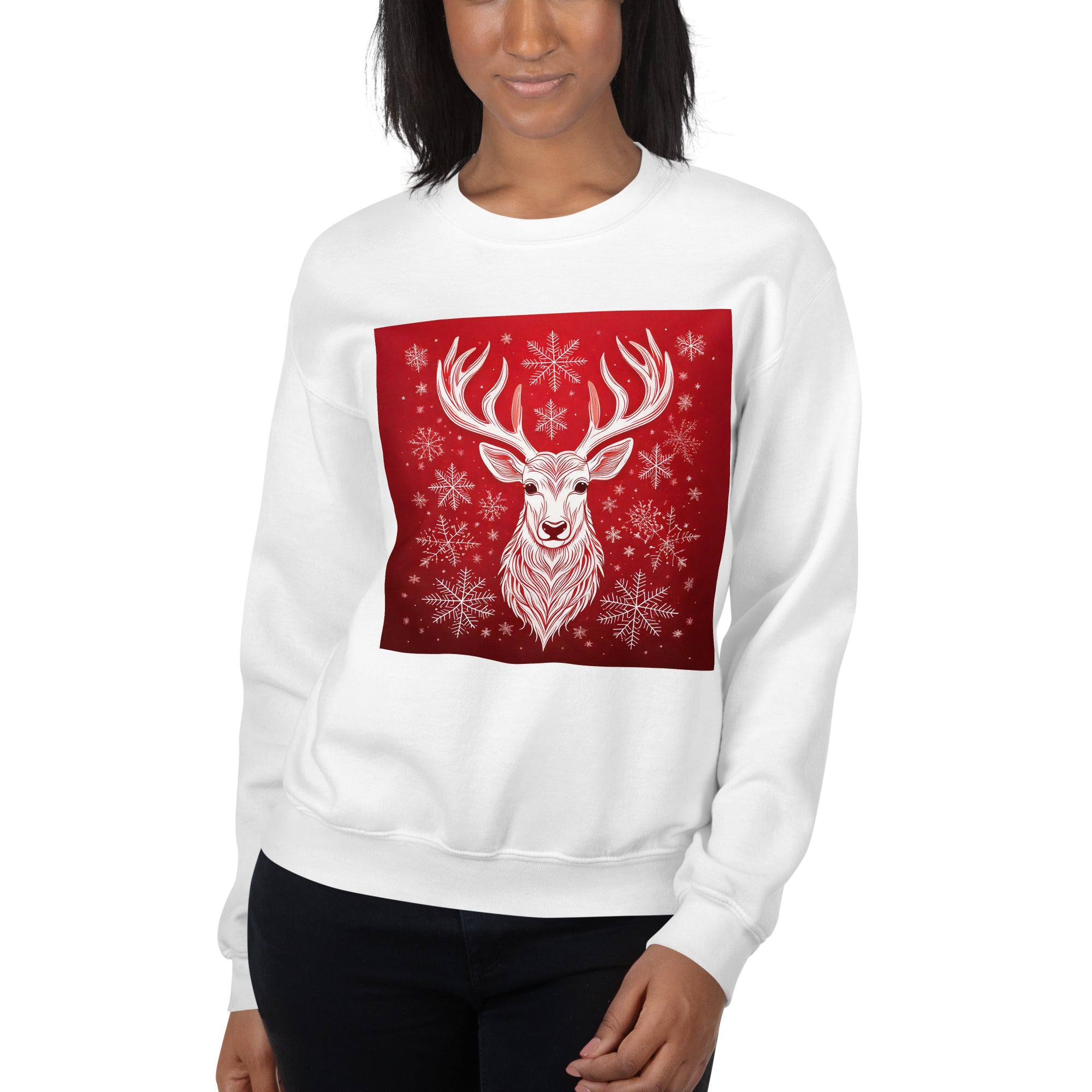 Unisex Christmas Party Sweatshirt. Christmas Sweater Alternative. Red or White Pullover. WickedYo.