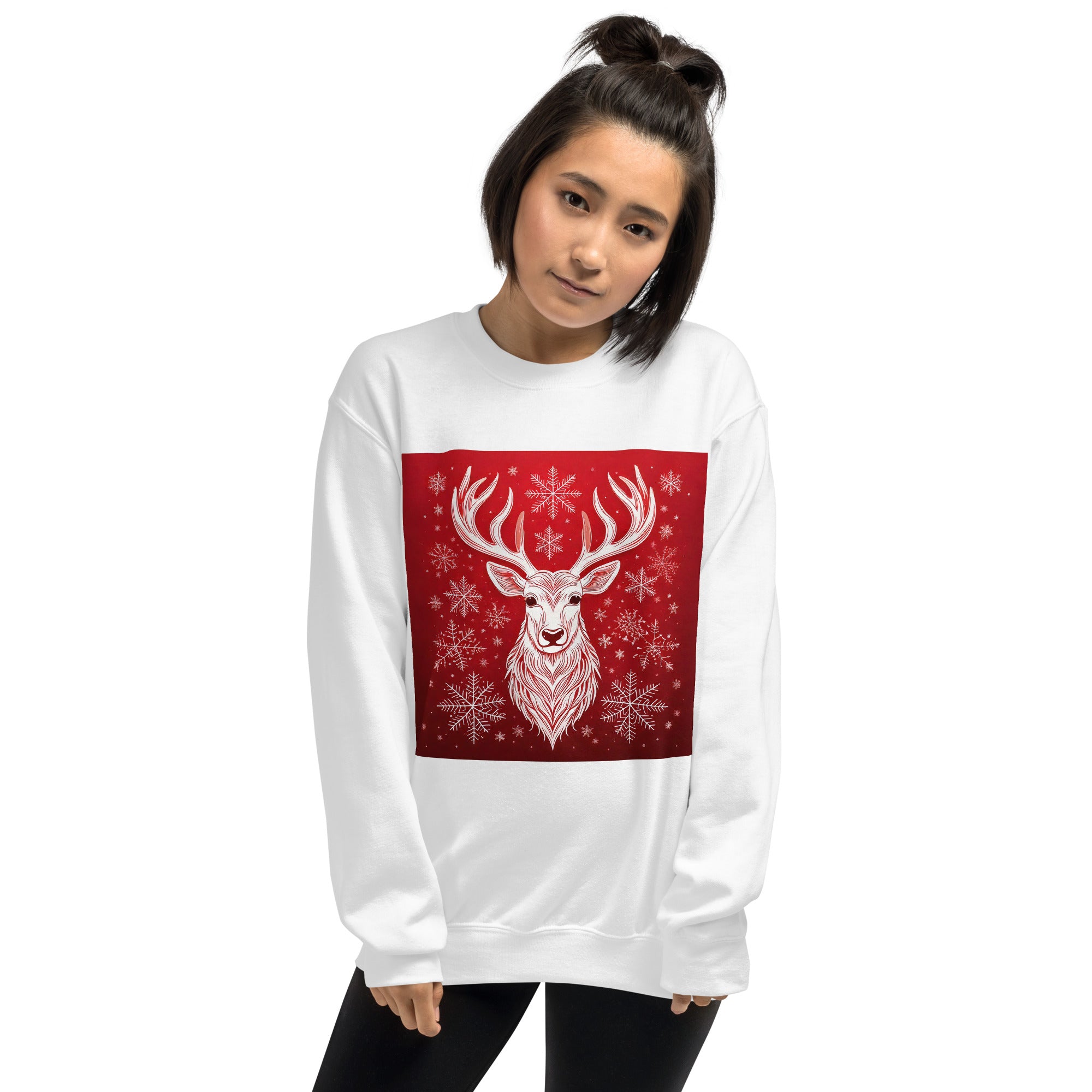 Unisex Christmas Party Sweatshirt. Christmas Sweater Alternative. Red or White Pullover. WickedYo.