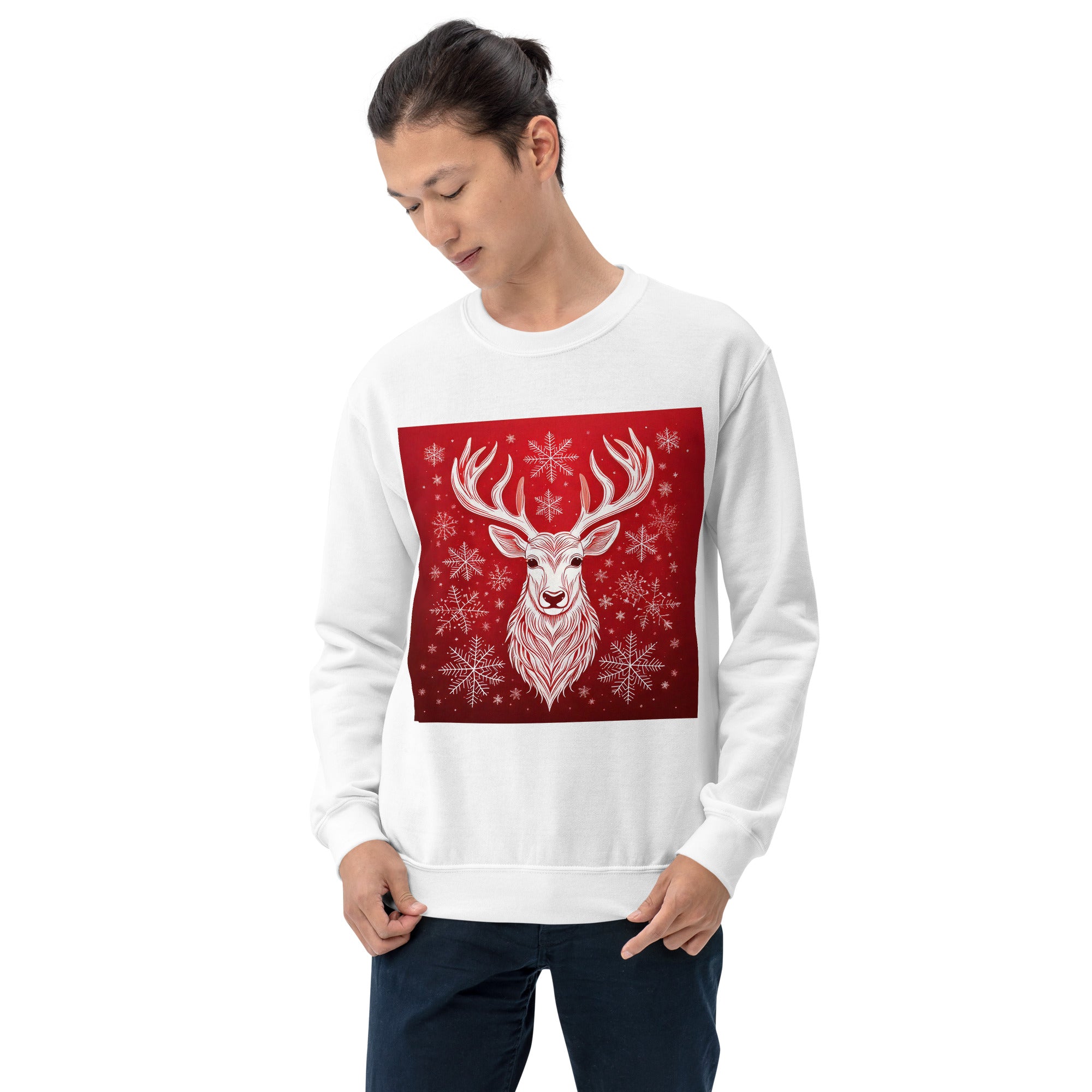 Unisex Christmas Party Sweatshirt. Christmas Sweater Alternative. Red or White Pullover. WickedYo.