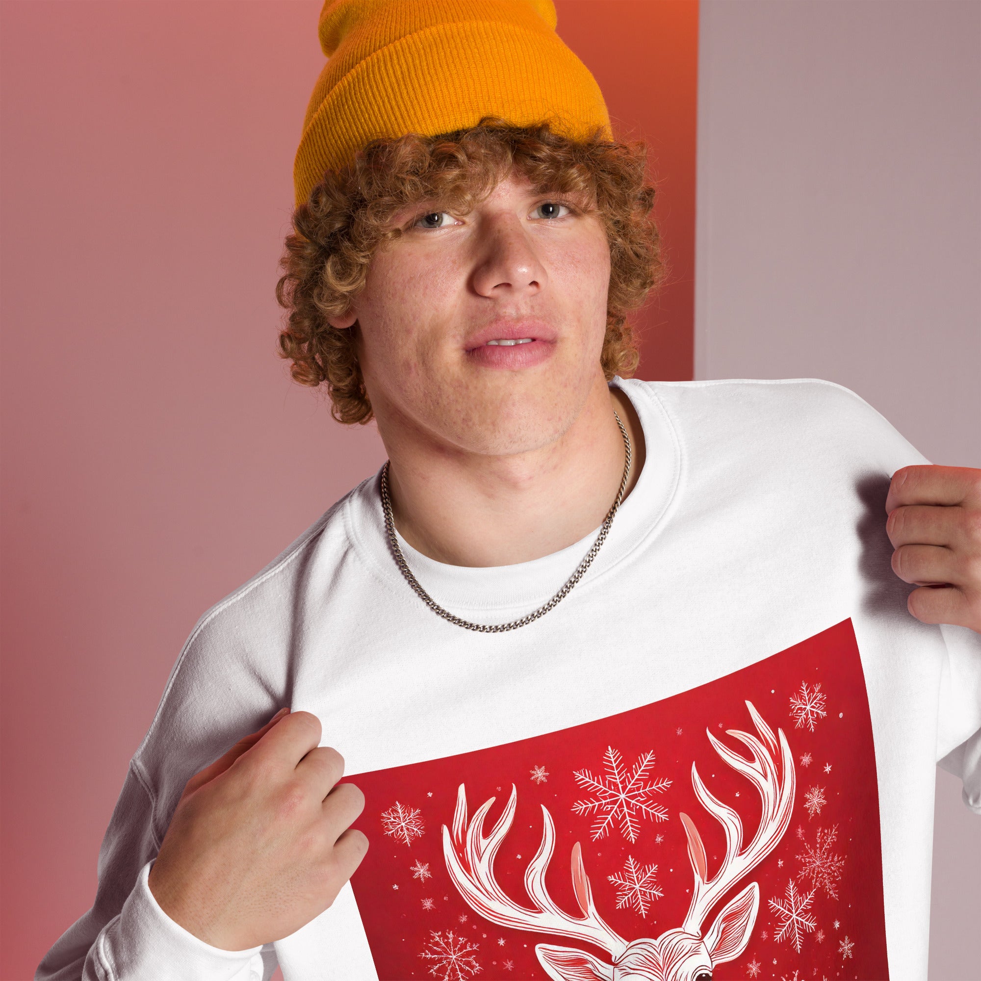 Unisex Christmas Party Sweatshirt. Christmas Sweater Alternative. Red or White Pullover. WickedYo.