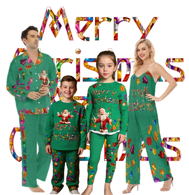 christmas-green-family-matching-pajamas-sweater-outfits-Santa_Claus-wickedyo_1a_lr