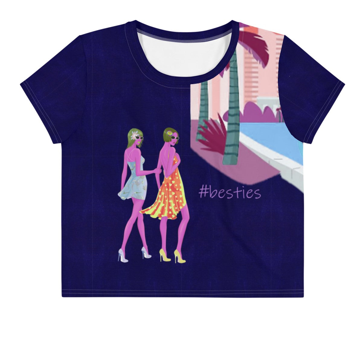 active-top-besties-crop-top-travel-commute-top-navy-blue-wickedyo 3 hashtag-art-wkdart