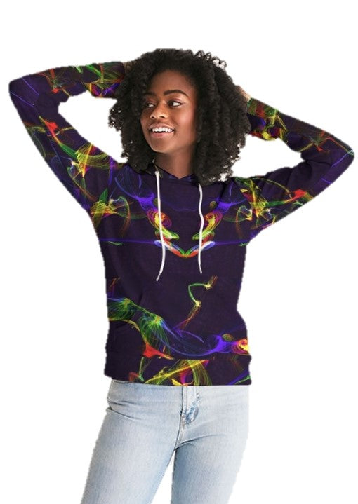 Women's Hoodie- Activewear. Streetwear Fashion Hoodie- Strobes by WickedYo.