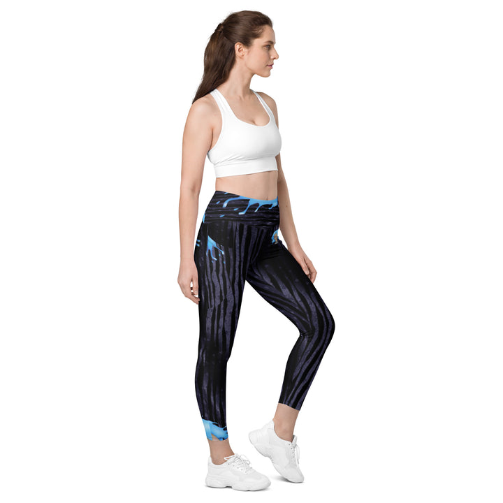Gym Leggings with Pockets for Aquarius Girls. Zodiac Yoga Pants- Cosmi –  WickedYo