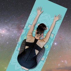 Aquarius: Yoga Mat for Zodiac Lovers. Personalized Sun Sign Pilates mat. Extra thick, Non Slip. WickedYo.