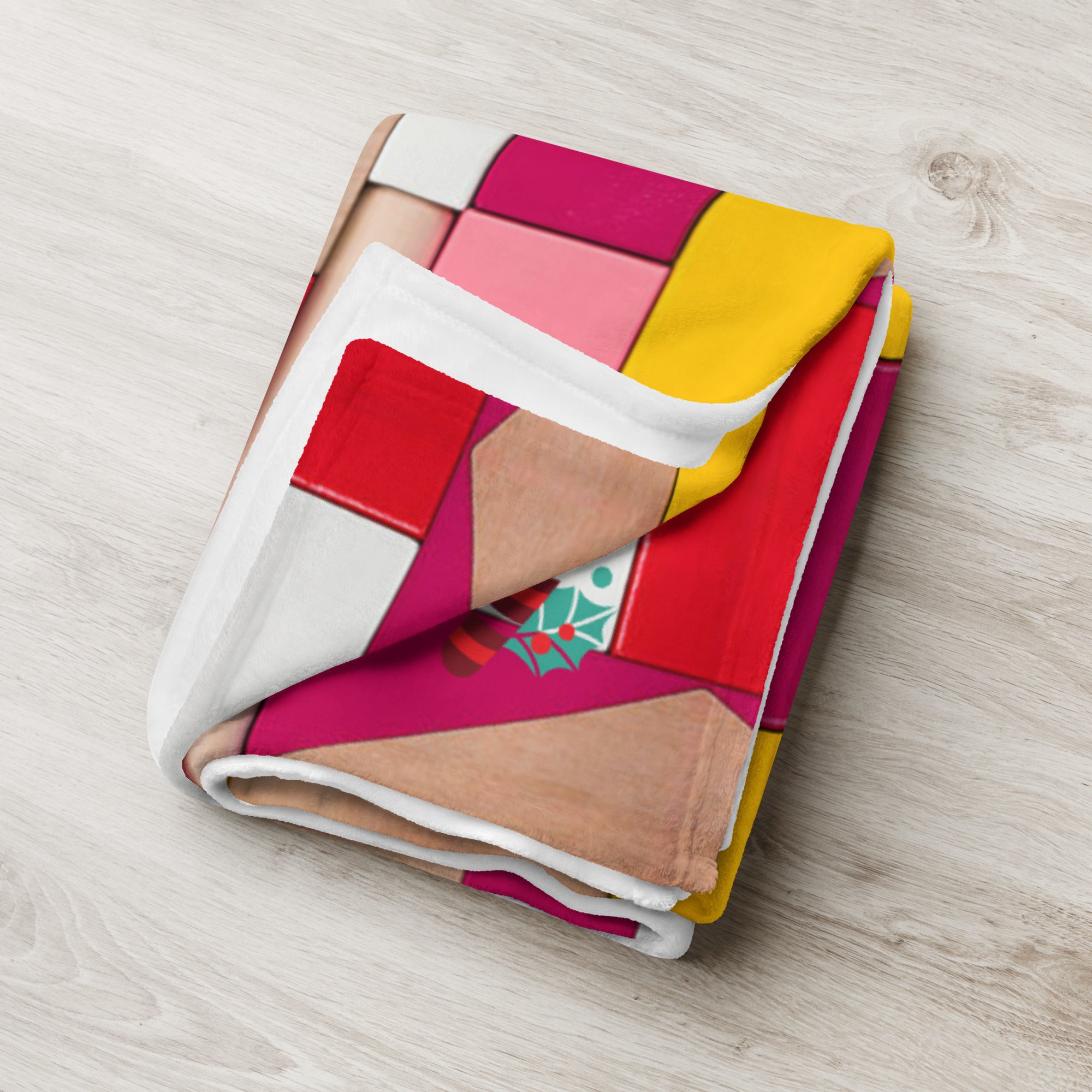 Holiday Decor Sofa Throw. Christmas Gift- Candy Cane Throw Blanket . WickedYo.