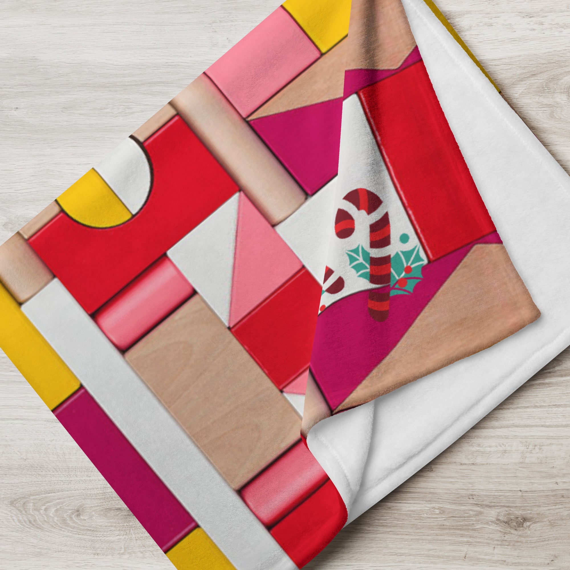 Holiday Decor Sofa Throw. Christmas Gift- Candy Cane Throw Blanket . WickedYo.