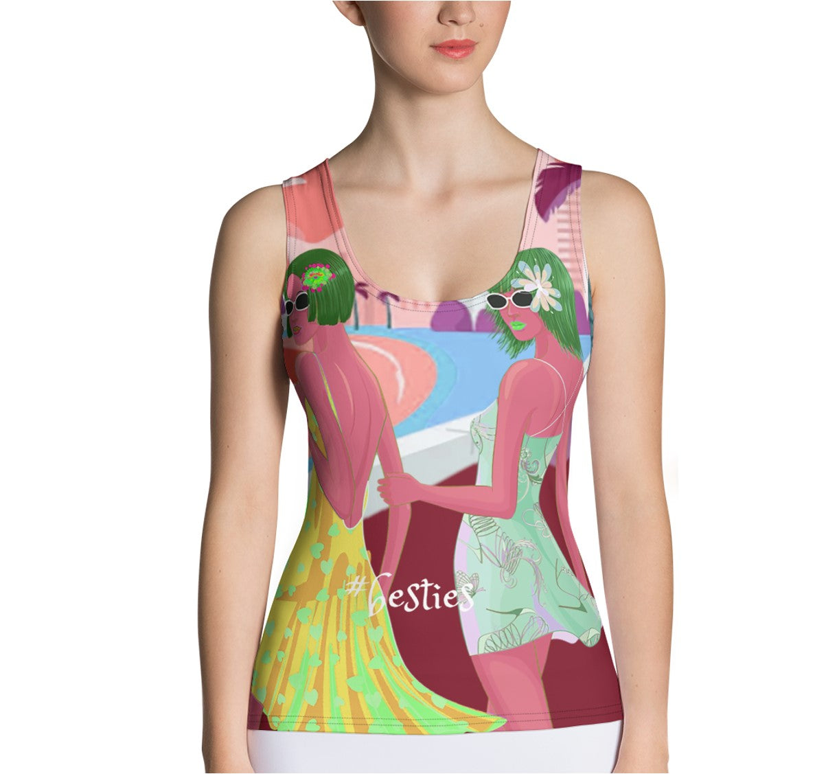 deep-red-tank-top-_besties-activewear-top-for-girls-best-friends-wickedyo 5