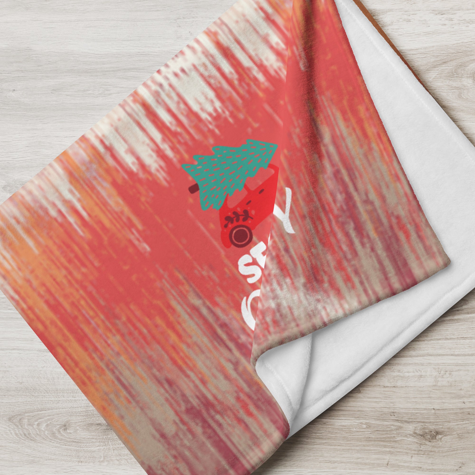 Holiday Gift-Throw Blanket. "Season of Joy" Christmas Sofa Blanket. Holiday Decor Idea. WickedYo.