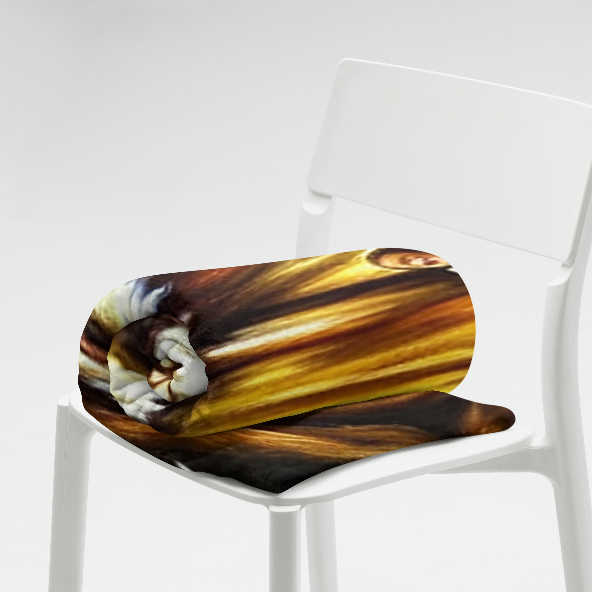 Christmas Decor Gift- Sofa Throw. Unique Nativity Scene Painting Throw Blanket. WickedYo.