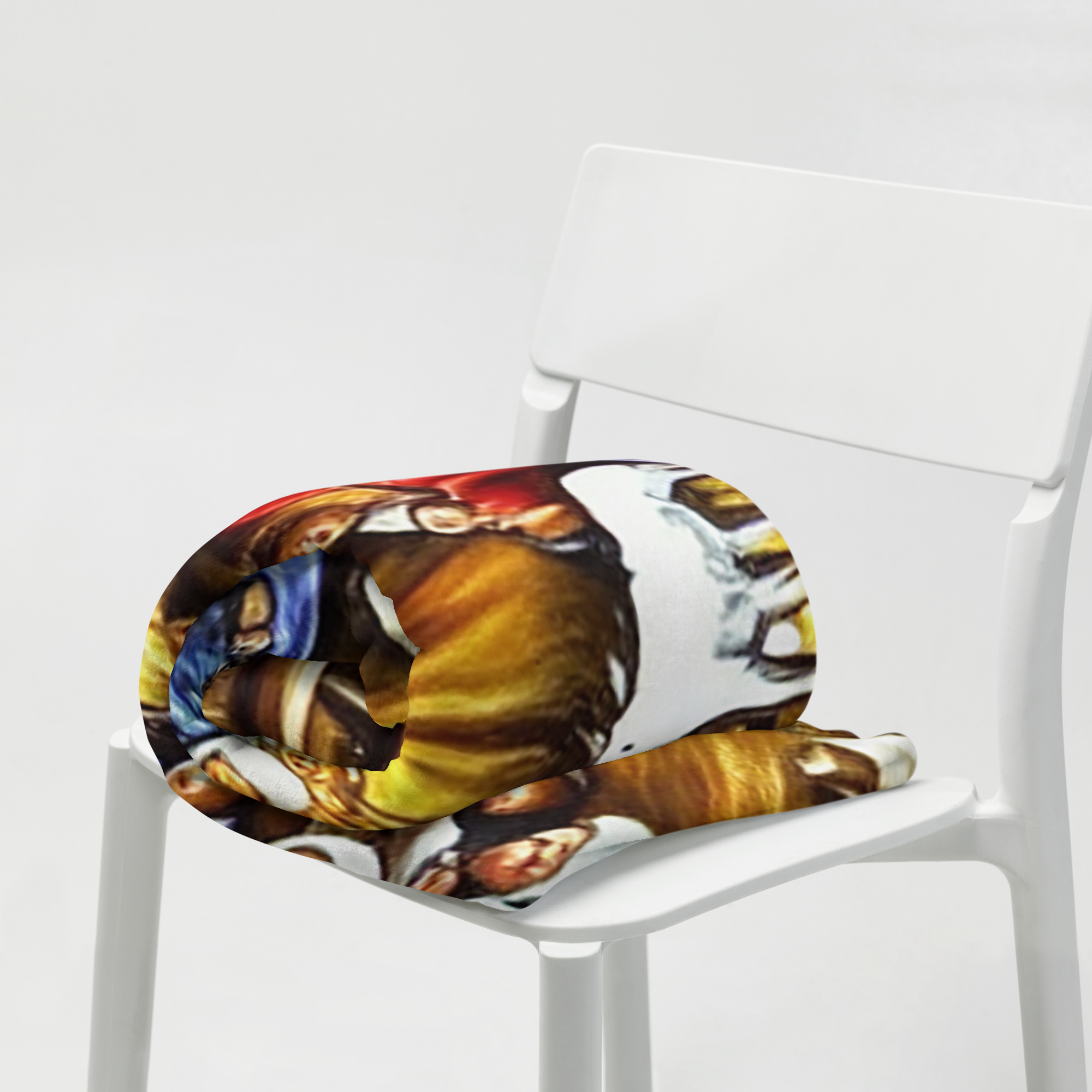 Christmas Decor Gift- Sofa Throw. Unique Nativity Scene Painting Throw Blanket. WickedYo.