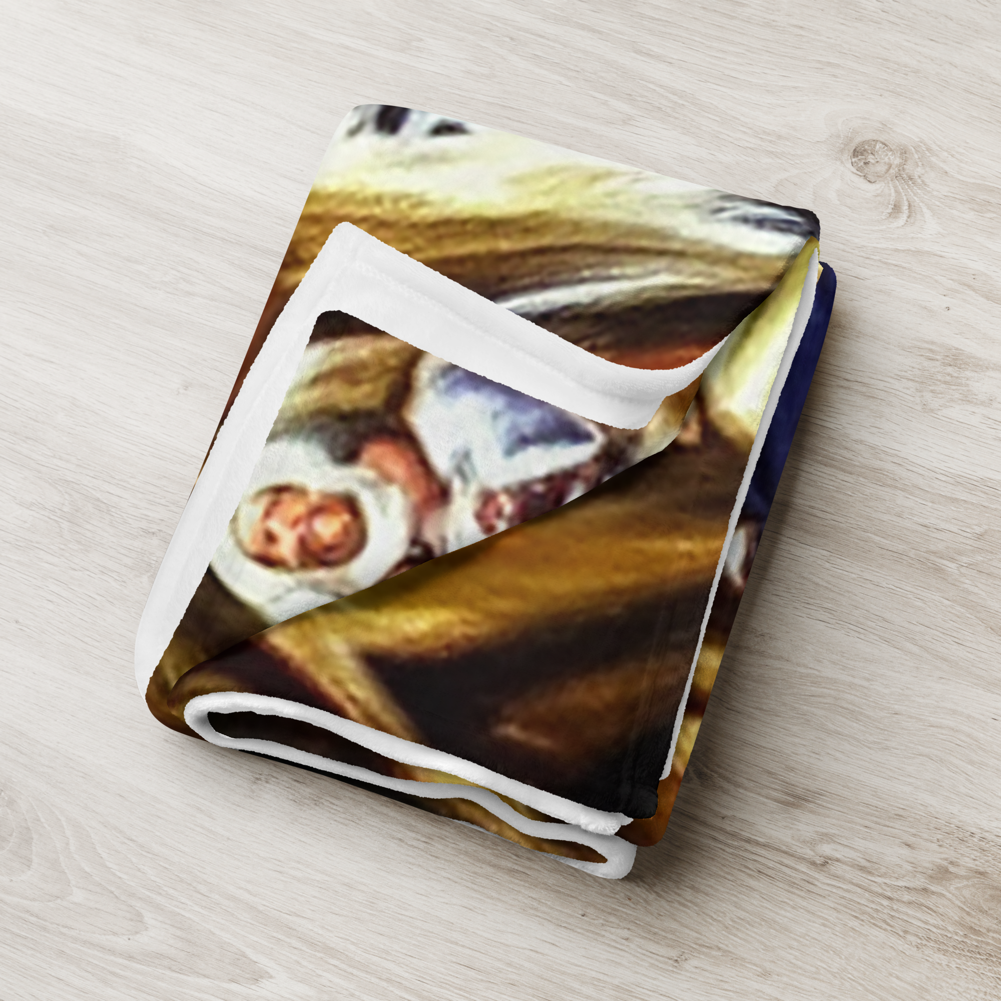 Christmas Decor Gift- Sofa Throw. Unique Nativity Scene Painting Throw Blanket. WickedYo.