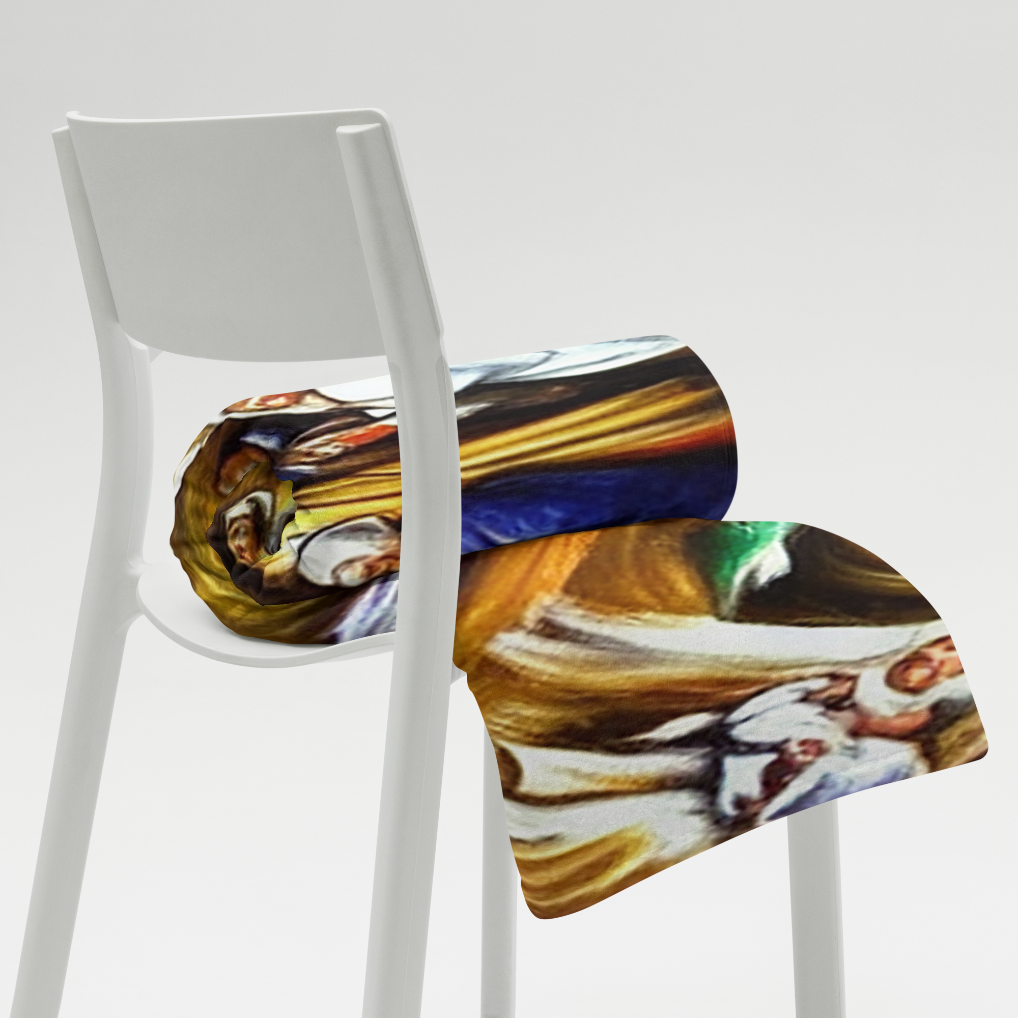 Christmas Decor Gift- Sofa Throw. Unique Nativity Scene Painting Throw Blanket. WickedYo.