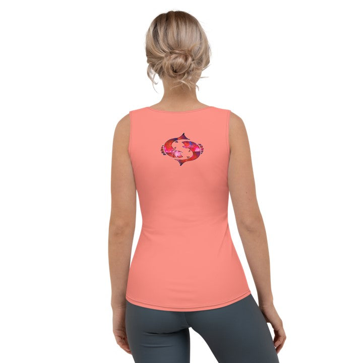 Activewear Tank Tops- Pisces. Black Yoga Tank Tops. Casualwear. WickedYo.