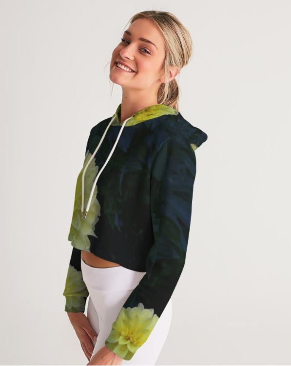 cropped-hoodie-activewear-streetwear-girls-women-deep-green-lemon-yellow-dahlias-wickedyo4