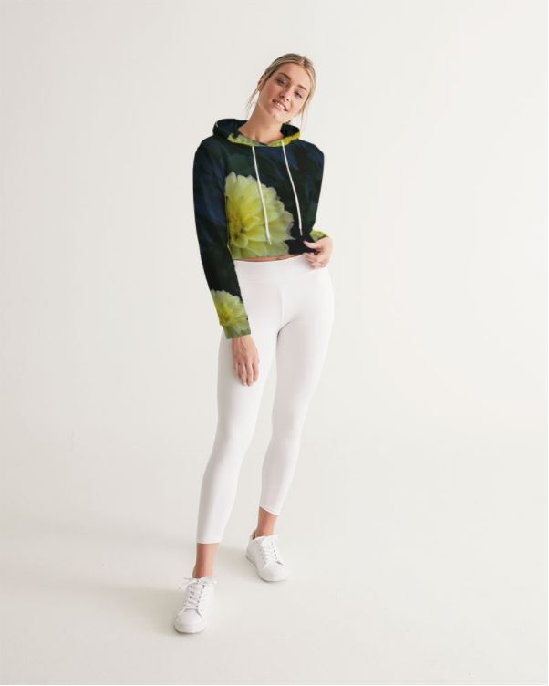 cropped-hoodie-activewear-streetwear-girls-women-deep-green-lemon-yellow-dahlias-wickedyo6