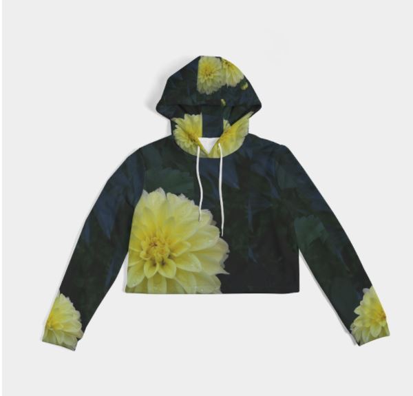 cropped-hoodie-activewear-streetwear-girls-women-deep-green-lemon-yellow-dahlias-wickedyo7