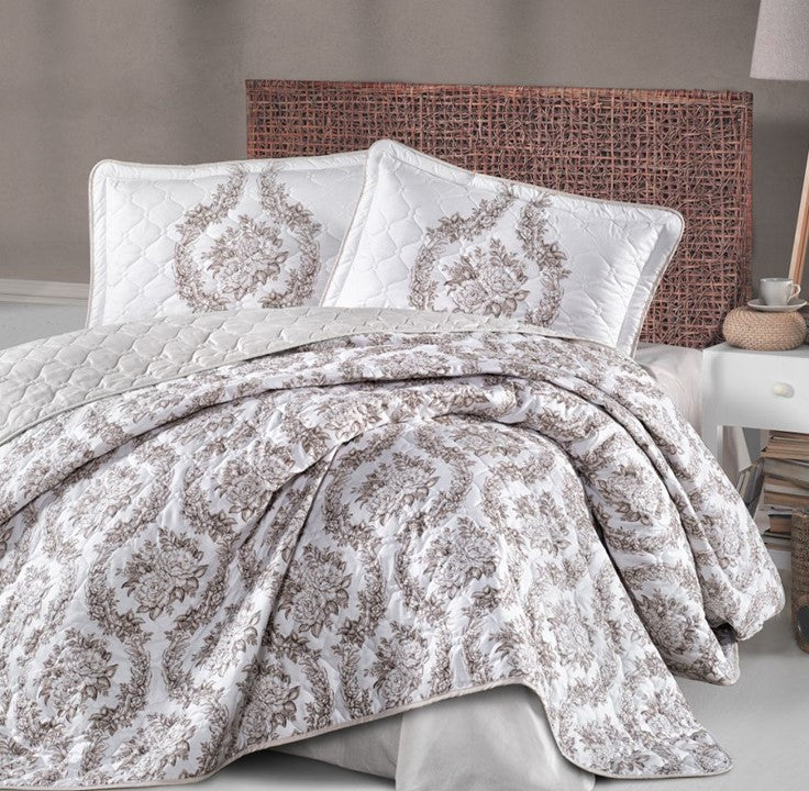 Comforter Set. Quilt Bedcover & Pillow Case. Bed-in-a-box. Cotton.  Sorrento from WickedYo.