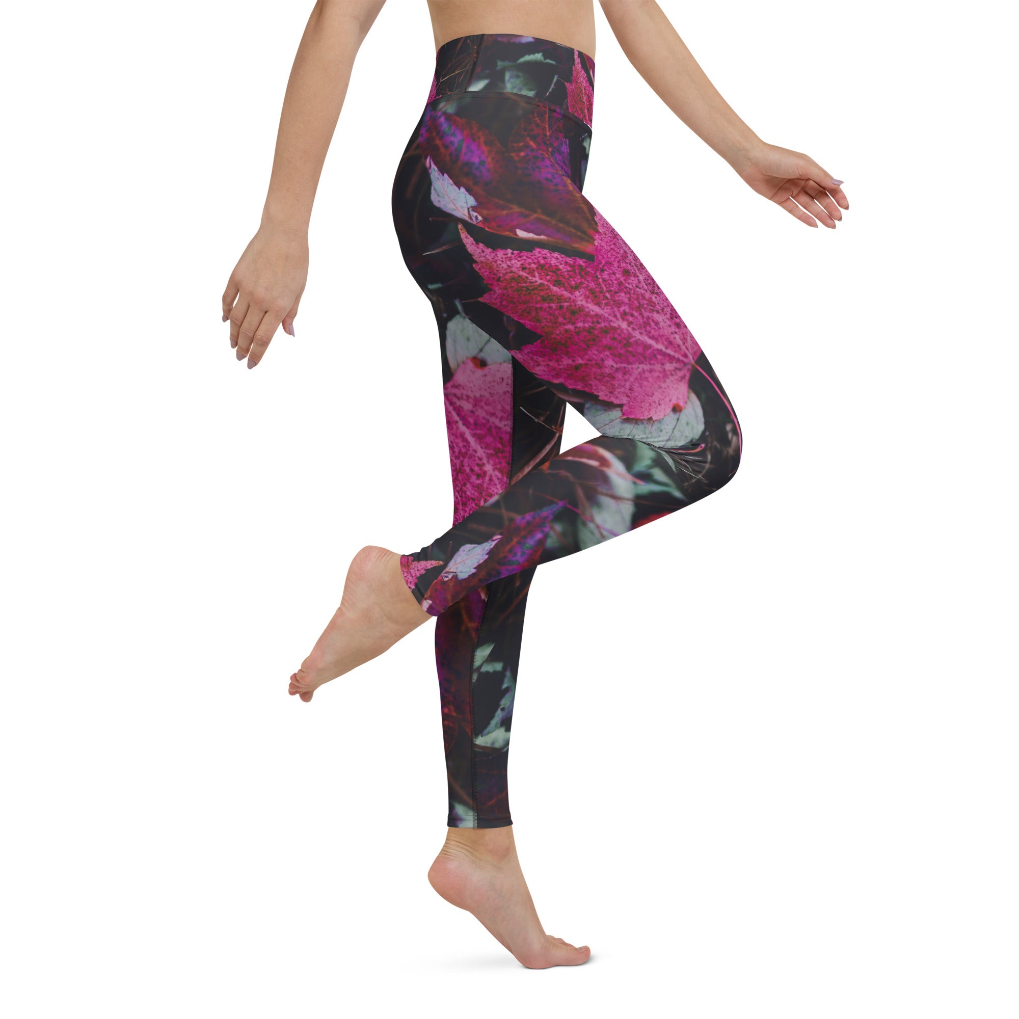 Gym Wear Leggings- Fall Colors. Streetwear Yoga Pants, Fall Activewear. "PurpleAutumn" by WickedYo.
