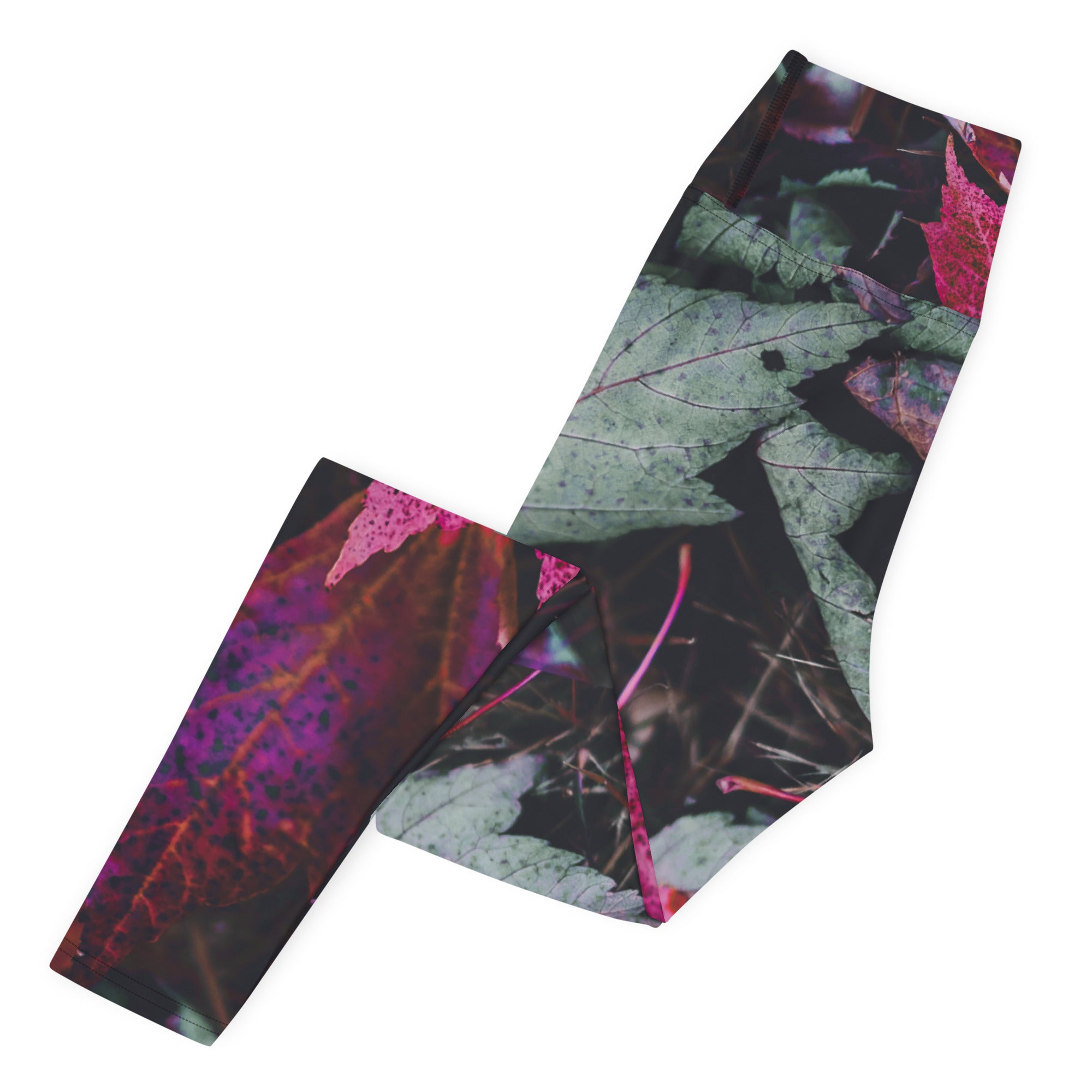 Gym Wear Leggings- Fall Colors. Streetwear Yoga Pants, Fall Activewear. "PurpleAutumn" by WickedYo.