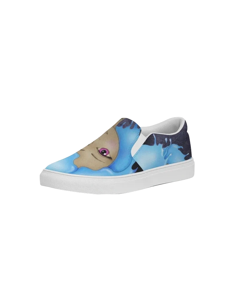 Fashion Sneakers for Aquarius Women- "Cosmic Aqua" Keds. Slip-ons. WickedYo