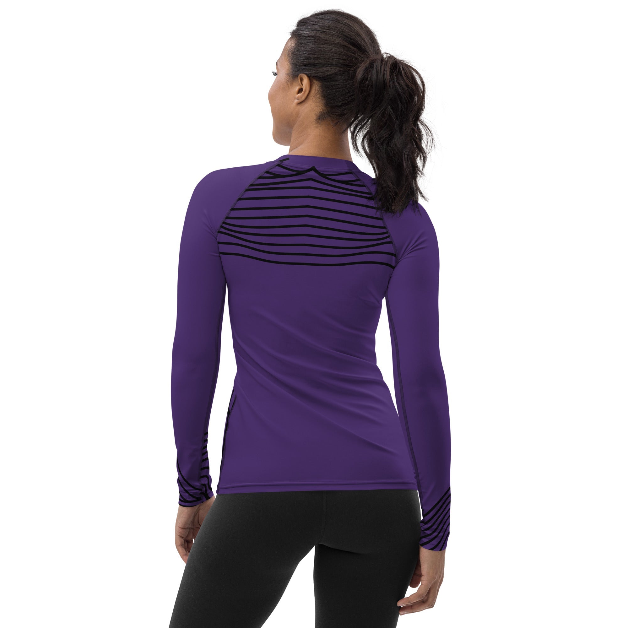 Long Sleeved Gym Top for Girls. Activewear or Workout Top. Streetwear. RippleFX by WickedYo.