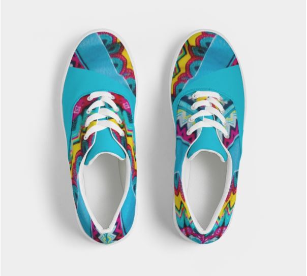 girls-sneakers-canvas-shoe-batik-art-turquoise-kedswickedyo-jooots4